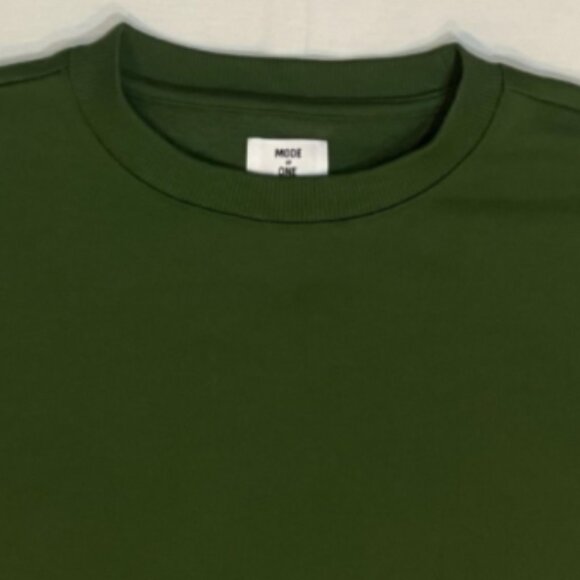 Mode of One Mens Relaxed Fit Fleece Sweatshirt Black Forest Size L - Picture 4 of 6